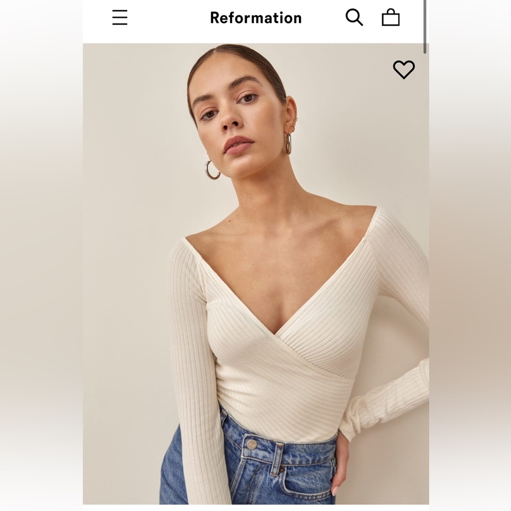 Reformation Minnie top XS